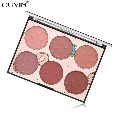 Paleta Natural Lasting Rouge rumenila u šest boja